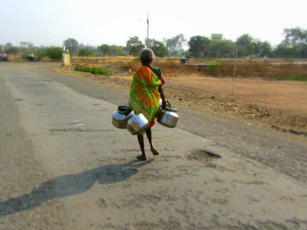 india street woman