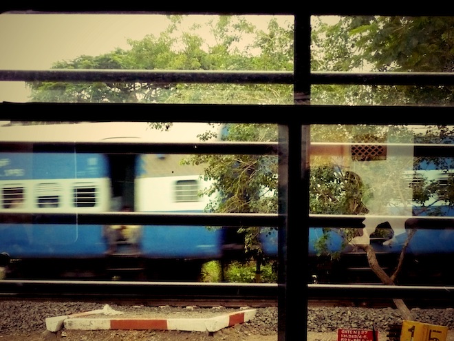 train india reflection